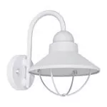 Lampara para exterior farol de pared E27 60W 100-240V IP44 blanco Auriga Tecnolite 60FTL8204MVB
