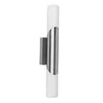 Lampara de pared 2 luces G9 6W 100-240V cromo / cristal opalino Goiania Tecnolite 120TL1850MVS