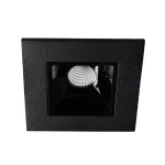 Lampara empotrada cuadrada LED 3W 100-240V 3000K negro Lucida I Tecnolite 3YDLED3161MV30N