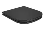 Asiento para inodoro negro mate cierre lento Axis/Quadra/Polo/Unic Deca AP.217.94