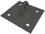 Placa de sujecion de hierro 12 X 12 cm 3/16" con perforaciones
