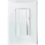 Dimmer deslizable 3 vias 600W 110V con interruptor blanco Plata Eagle 1025-W