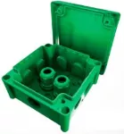 Caja plexo para exterior (102 x 102 x 56 mm) IP66 verde Eagle J100S-EXT