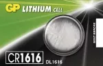 Pila de boton de litio 3V CR1616 / DL1616 GP