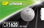 Pila de boton de litio 3V CR1620 / DL1620 GP
