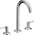 Griferia para lavatorio de 8" alto 170 con vaciador push open cromo One Axor 48050000