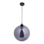 Lampara colgante E27 60W 100-240V cristal humo Ariettis Tecnolite 20CTL8184MVCH