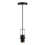 Socket decorativo colgante E27 cable de 1.5 metros ajustable negro Tecnolite 60SOCK114MVE27N