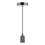 Socket decorativo colgante E27 cable de 1.5 metros ajustable satinado Tecnolite 60SOCK115MVE27S