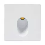 Lampara empotrada en pared cuadrada LED 1W 100-240V 3000K blanco Cynaro II Tecnolite 1ETLLED913MV30B
