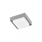 Lampara de sobreponer cuadrada LED 15W 127V 3000K IP54 gris Okab I Tecnolite 15PTLLED1131CV30G