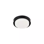 Lampara de sobreponer redonda LED 15W 127V 3000K IP54 negro Nenque I Tecnolite 15PTLLED1131RV30N