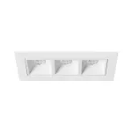 Lampara empotrada rectangular 3 luces LED 7W 110V 3000K blanco Lucida III Tecnolite 7YDLED3163MV30B