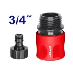 Conectores rapidos macho/hembra para manguera 3/4" Emtop EQCS02343