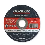 Disco de corte abrasivo para metal y acero inoxidable 4-1/2" (115 mm) x 1 x 22.23 mm Kualox KX-DC001