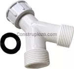 Yee plastica para manguera de lavadora 3/4" Uniflex