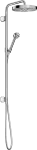 Columna de ducha 280 1jet para instalación empotrada cromo One Axor 48790000+48798180
