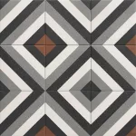 Porcelanato estilo decor mate Dublin Black 20 x 20 cm sin rectificar Mainzu