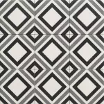 Porcelanato estilo decor mate Belfast Black 20 x 20 cm sin rectificar Mainzu