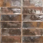 Ceramica estilo cemento brillante Alboran Terra 10 x 30 cm sin rectificar Mainzu