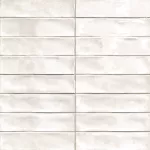 Ceramica estilo cemento mate Bayonne Blanco 7.5 x 30 cm sin rectificar Mainzu