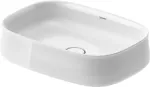 Lavatorio de sobreponer rectangular 550 mm sin rebosadero blanco Zencha Duravit 2373550079