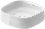 Lavatorio de sobreponer cuadrado 420 mm sin rebosadero blanco Zencha Duravit 2373420079