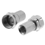Fitting de rosca para cable coaxial RG-6 GE 33616 (2 por paquete)