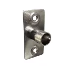 Soporte de metal recto para tubo cortinero 3/8" (2 por paquete)