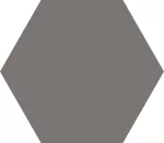 Porcelanato estilo cemento mate hexagonal Gallery Grey Hex 14 x 16 cm sin rectificar Argenta