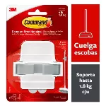 Gancho grande sujetaescoba blanco Command 3M 17007-ES