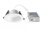 Lampara empotrada redonda LED dimeable 10W 5CCT 2700-3000-3500-4000-5000K 700 lm 4" de diametro Költz K-LED001 certificacion ETL