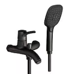 Ducha monomando cuerpo externo con lavapie negro mate Suche Franz Viegener Z310/S9-NG