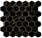 Mosaico Hexa Negra XLW 30.2 x 26.2 cm YXL73-1031
