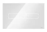 Placa metalica de descarga con sensor sin contacto para inodoro vidrio blanco TECElux 9240960
