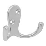 Percha doble 7 cm cromo mate Hermex PEPU-23 / 43913 