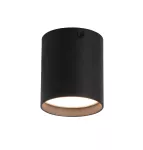 Plafon cilindrico LED 6W 110V 3000K (70 x 80 mm) negro Haru Faro Barcelona 64207