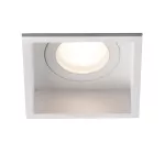 Lampara empotrada cuadrada GU10 8W 110V (89 x 89 mm) blanco Hyde Faro Barcelona 40116