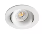 Lampara empotrada dirigible redonda GU10/MR16 8W 110V (114 mm) blanco Argon Faro Barcelona 43401