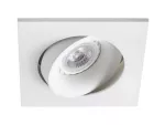 Lampara empotrada dirigible cuadrada GU10/MR16 8W 110V (115 x 115 mm) blanco Argon Faro Barcelona 43402