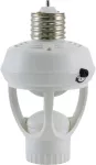 Sensor de luz para socket E27 con temporizador ajustable 360° blanco GE 10458