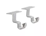 Soporte simple de techo para cortinero 19 mm satinado 659202