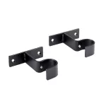 Soporte simple para cortinero 19 mm hierro negro 658915