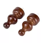 Terminal arabe para cortinero 19 mm caoba 661083 (2 por paquete)