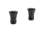 Terminal conico para cortinero 19 mm hierro negro (2 por paquete)