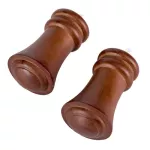 Terminal queen para cortinero 19 mm caoba 661113 (2 por paquete)