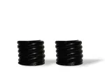 Terminal tope para cortinero 19 mm hierro negro 658960 (2 por paquete)