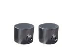 Terminal tope para cortinero 19 mm satinado 659226 (2 por paquete)