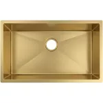 Fregadero de submontar 1 tanque dorado 81 x 48 x 25 cm Prime HBS3219G+GS01