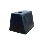 Tope de hule alto rectangular 4-1/2" x 3" x 3"